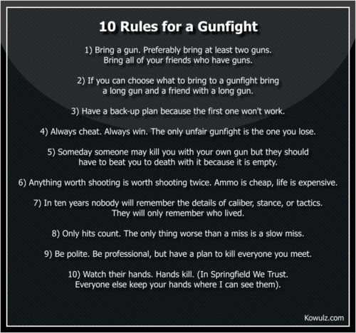 10 Rules For A Gunfight Springfield