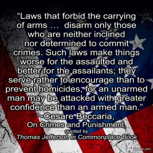 Gun Laws - Cesare Beccaria