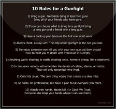 10 Rules For A Gunfight - Glock