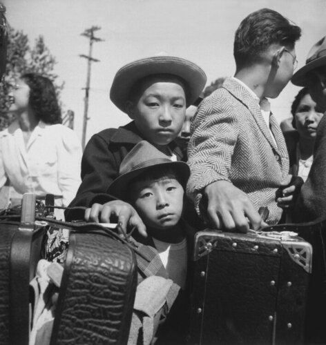 Japanese-Americans headed for Concentration Camp. 1942..jpeg