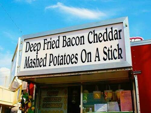 Bacon - Deep Fried Bacon Cheddar Mashed Potatoes On A Stick.jpg