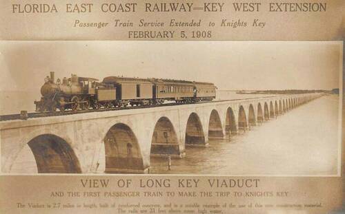 Florida East Coast Railroad - Key West Extension - Long Key Viaduct - First Passenger Train -  2.5.1908 - Concrete Was Considered A 'New' Construction Material.jpg